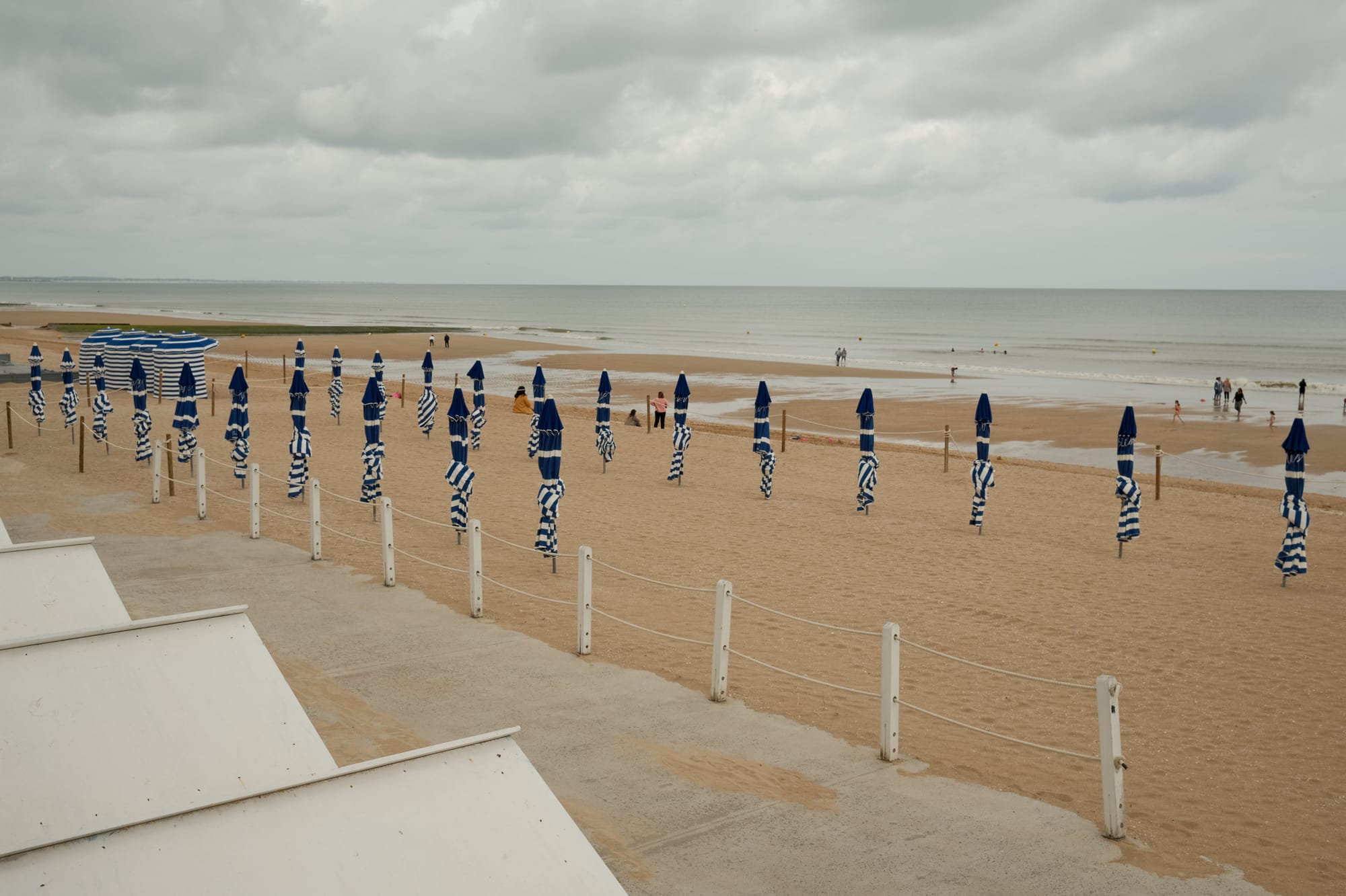 Strand von Cabourg in der Normandie