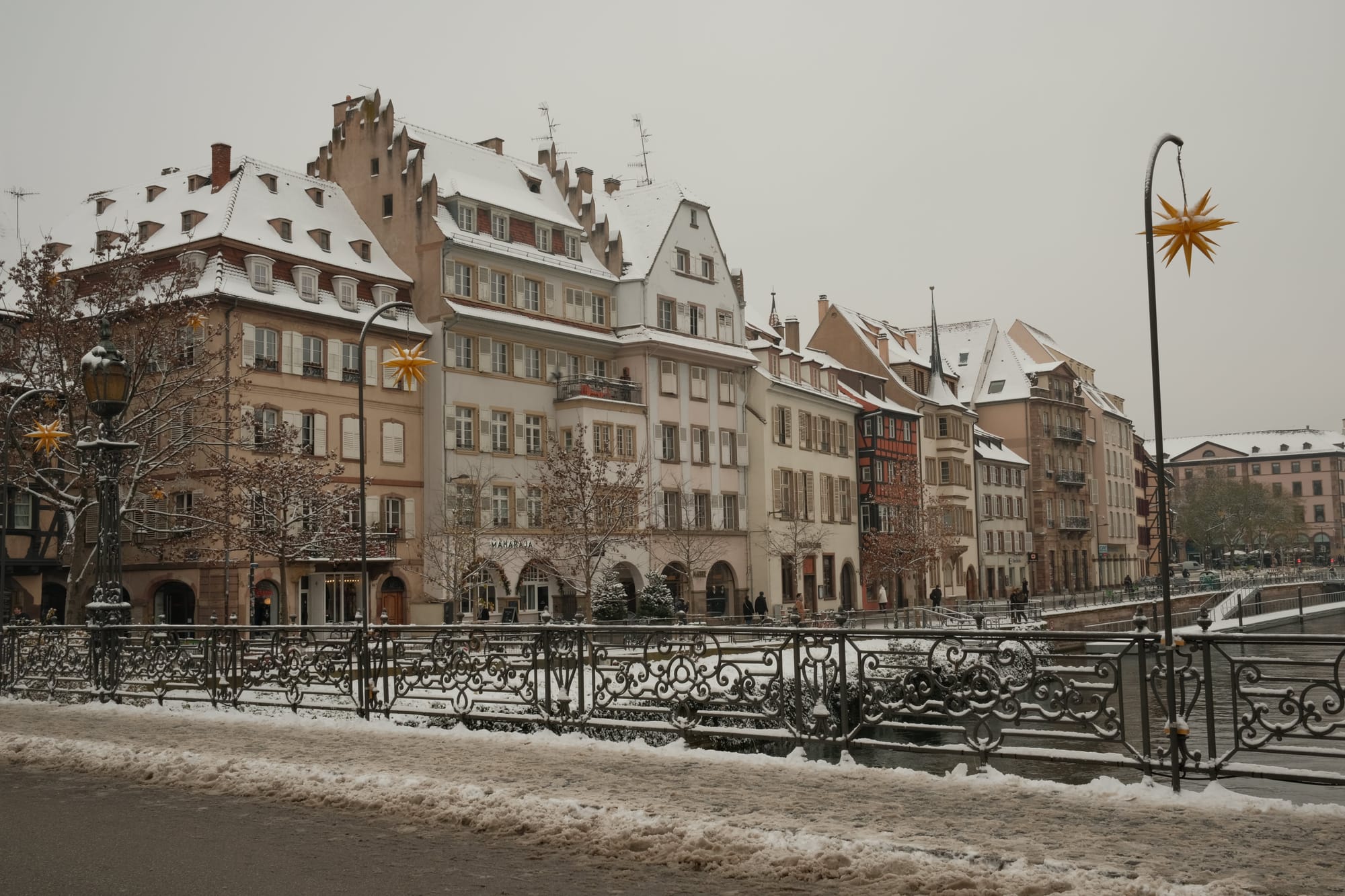 Bei Schnee geht Radfahren auch nicht so gut
