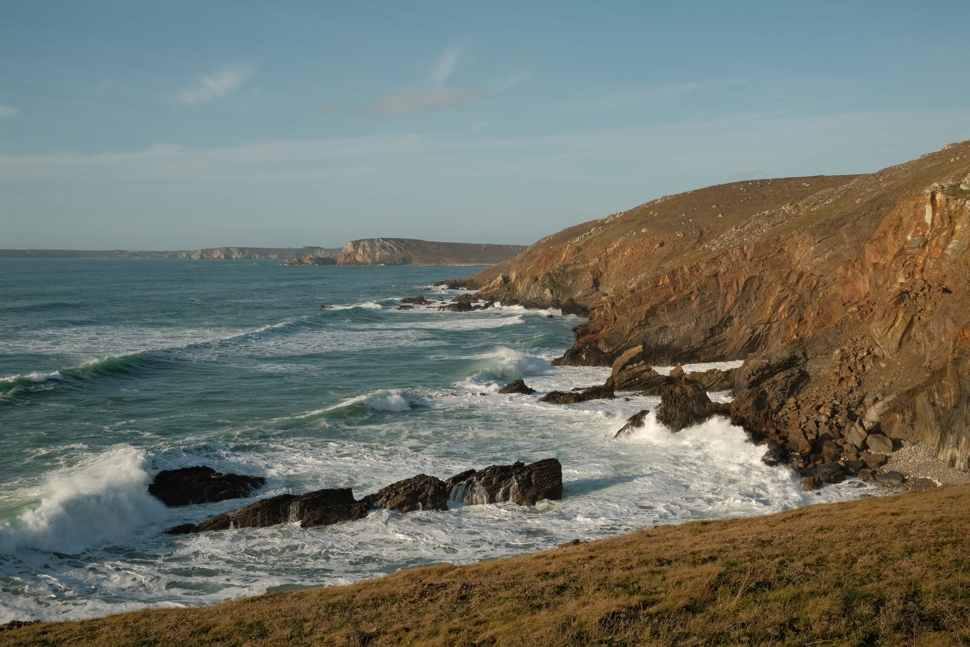 Bretonische Küste im Winter