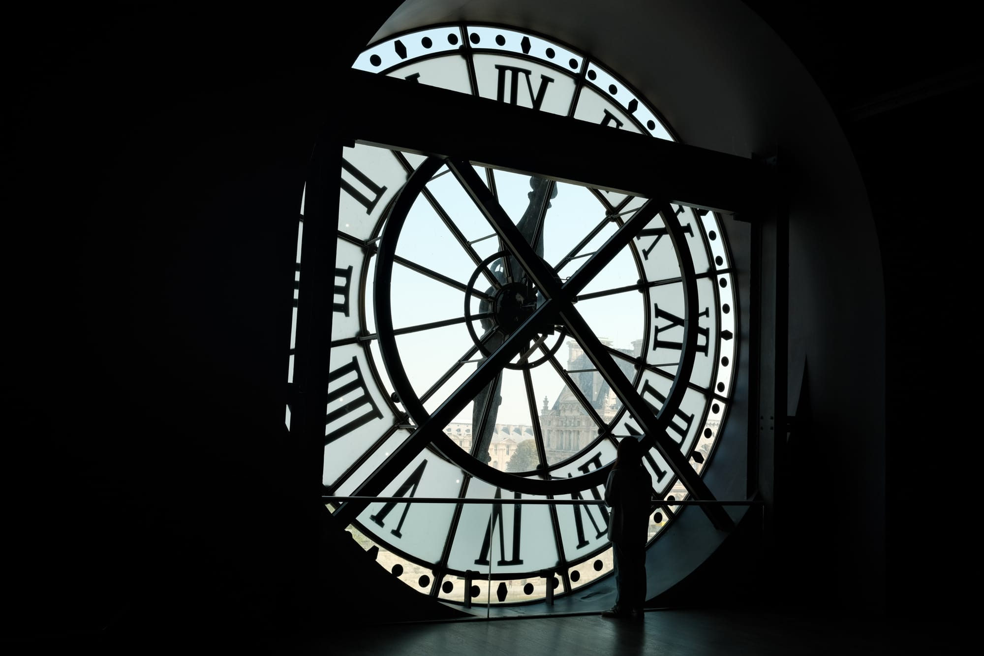 Große Glasuhr im Orsay Museum