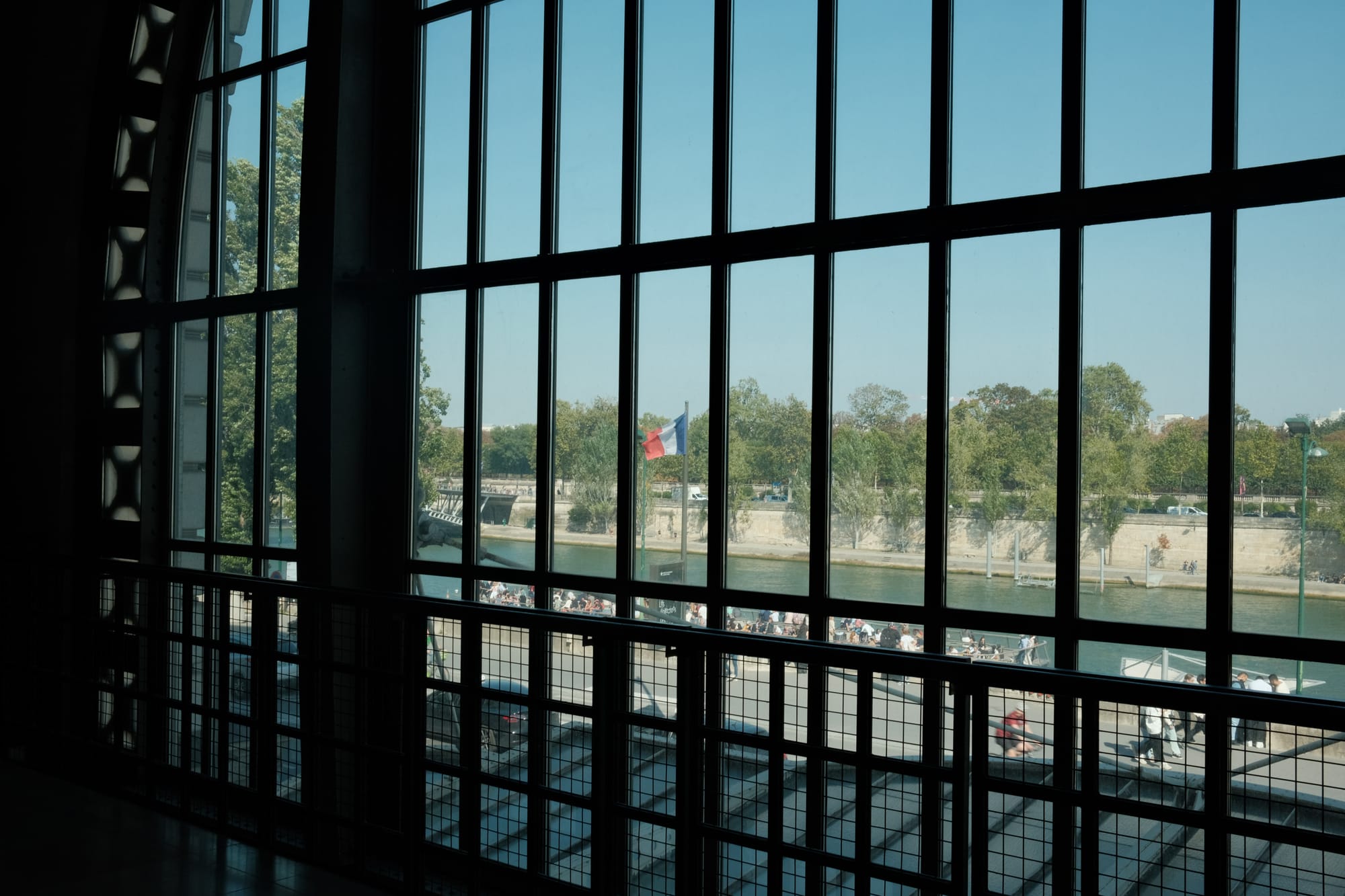 Blick auf die Seine von dem Museum aus