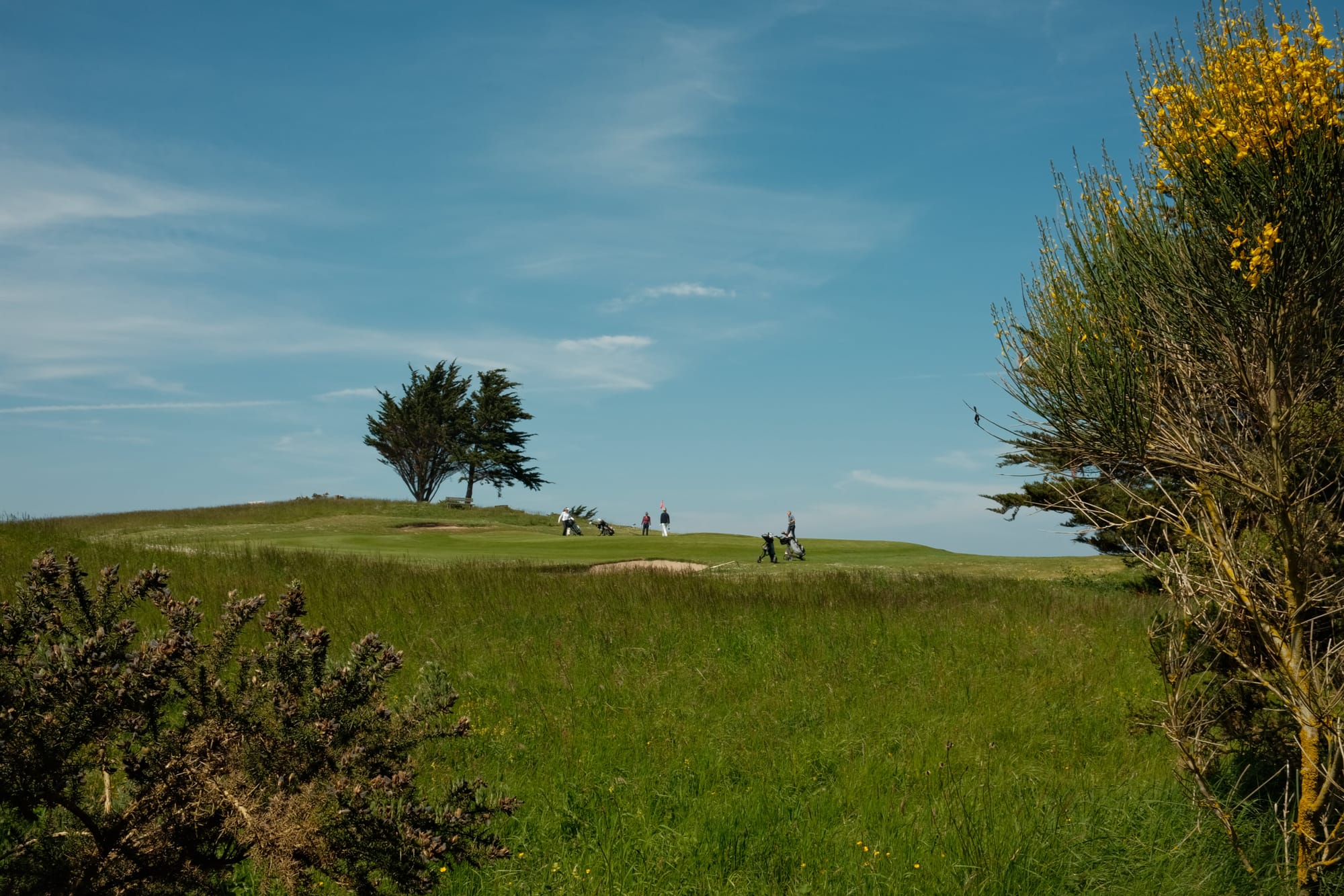 Der Golfplatz von Etretat ist besonders bekannt.