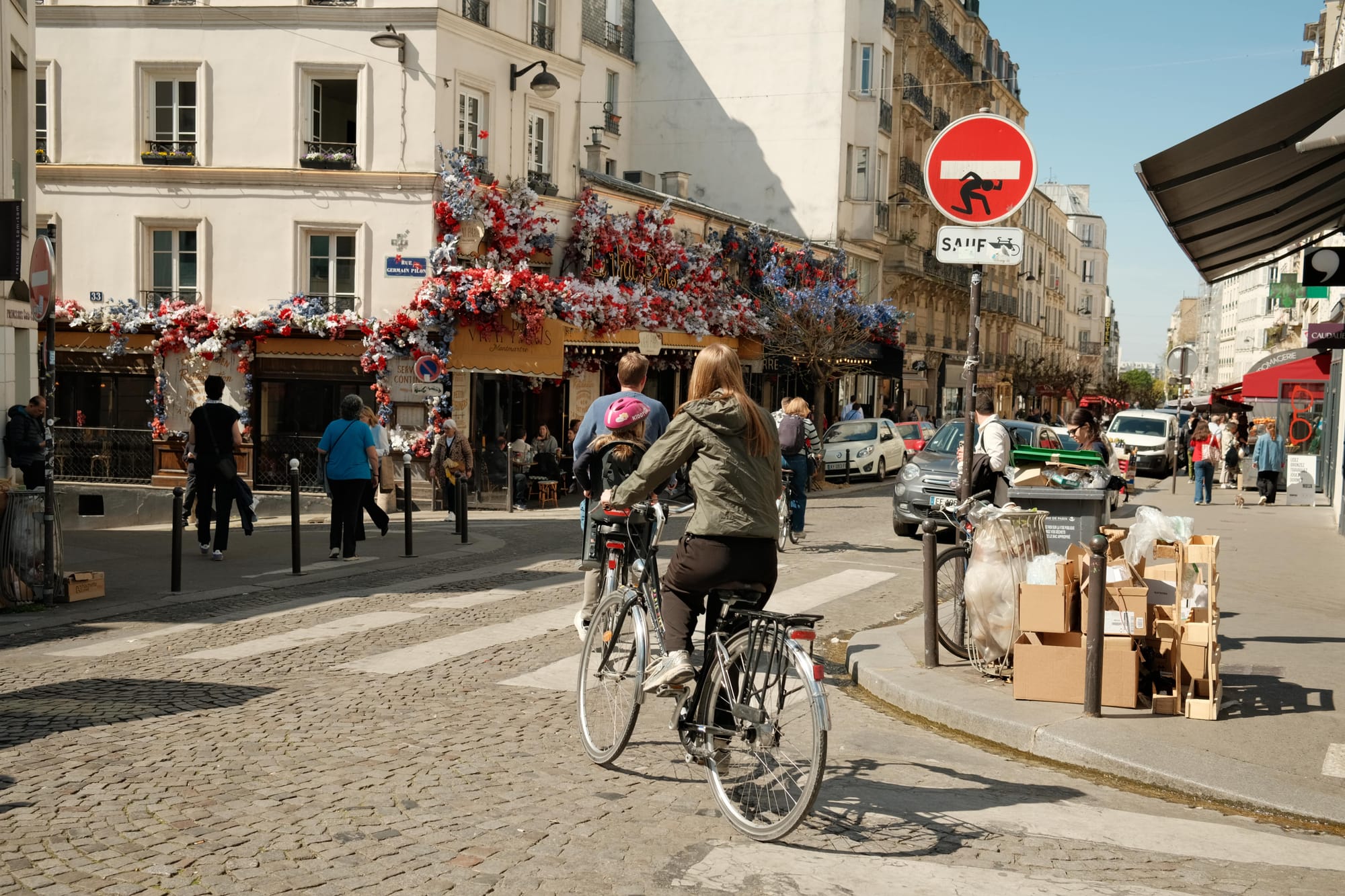 Umsteigen mit Fahrrad ist in Paris nicht so praktisch