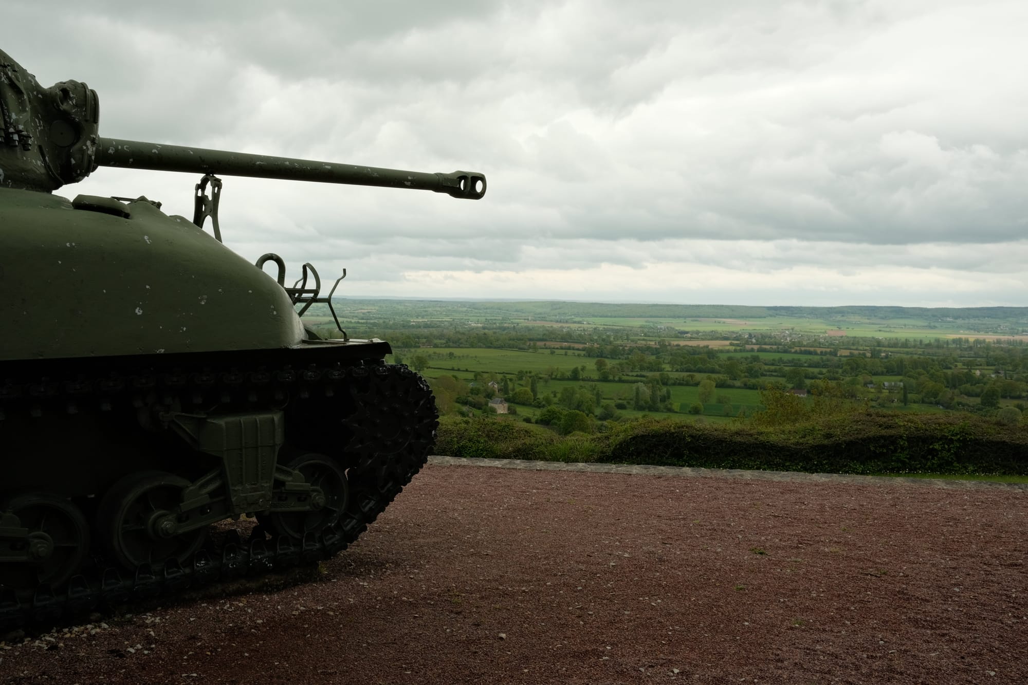 Überreste des Krieges in der Normandie