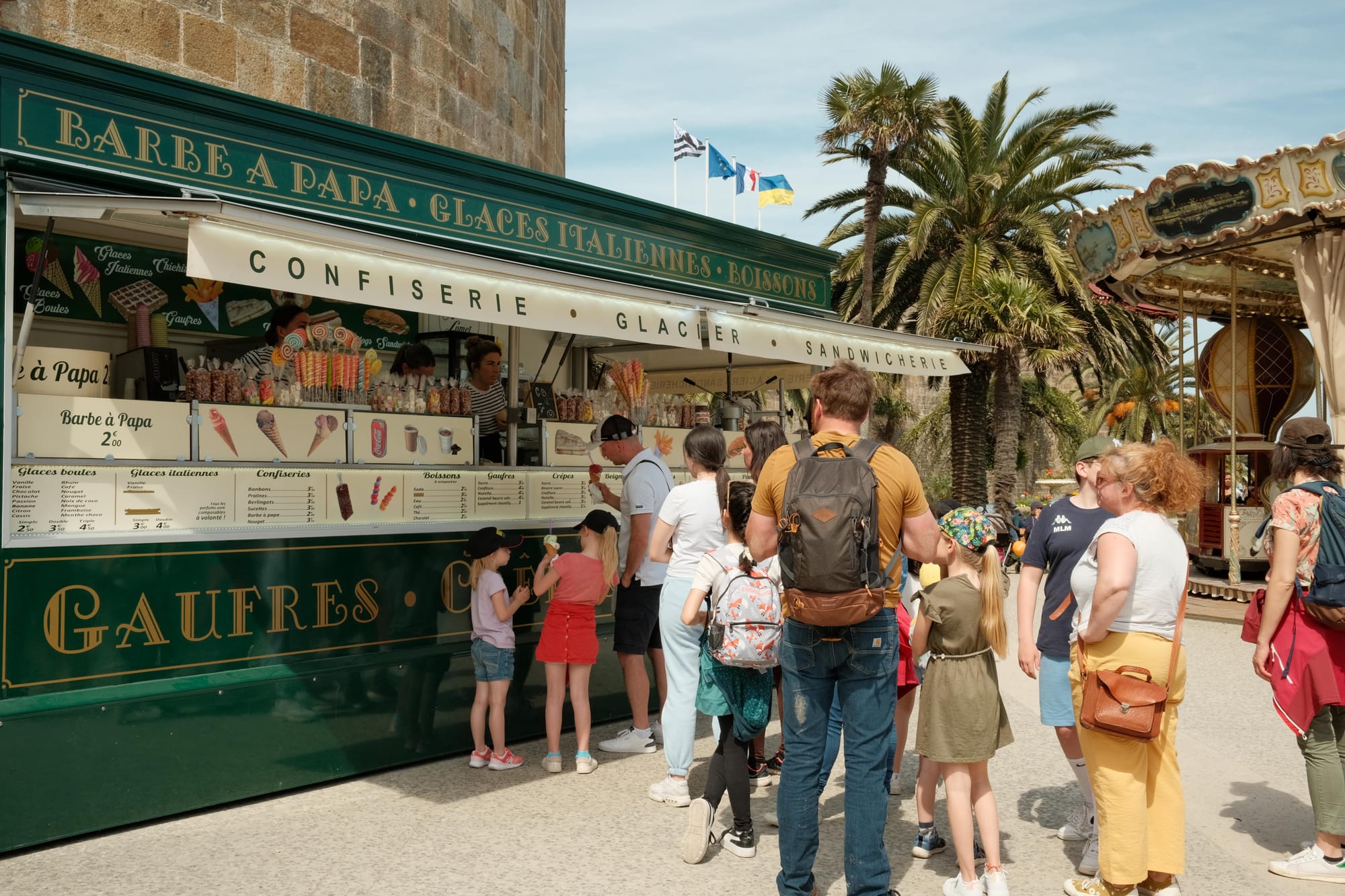 Eis gehört auch wohl zum Urlaub