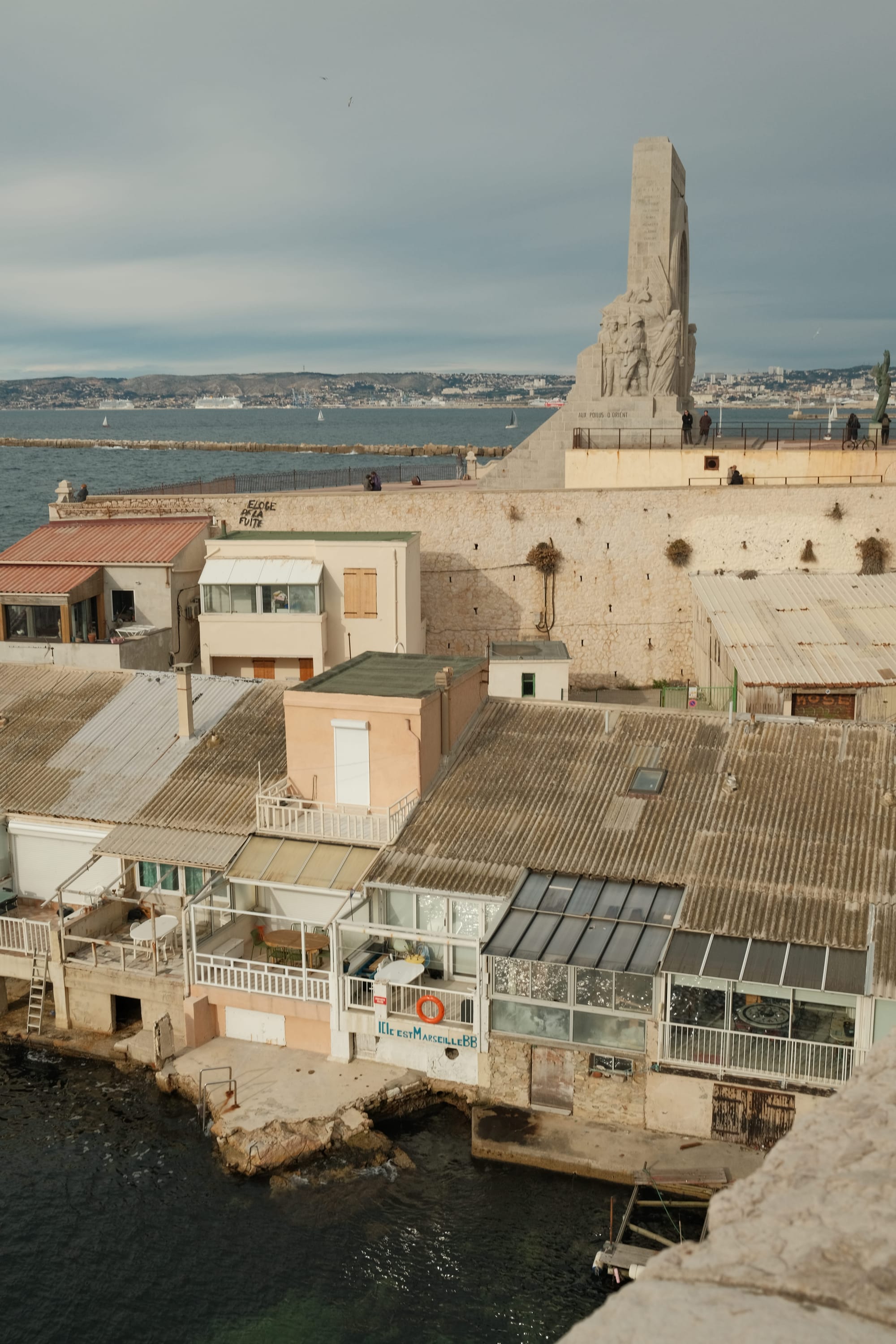 "Ici c'est Marseille BB" : "Hier ist Marseille, Baby", so dieser Einwohner