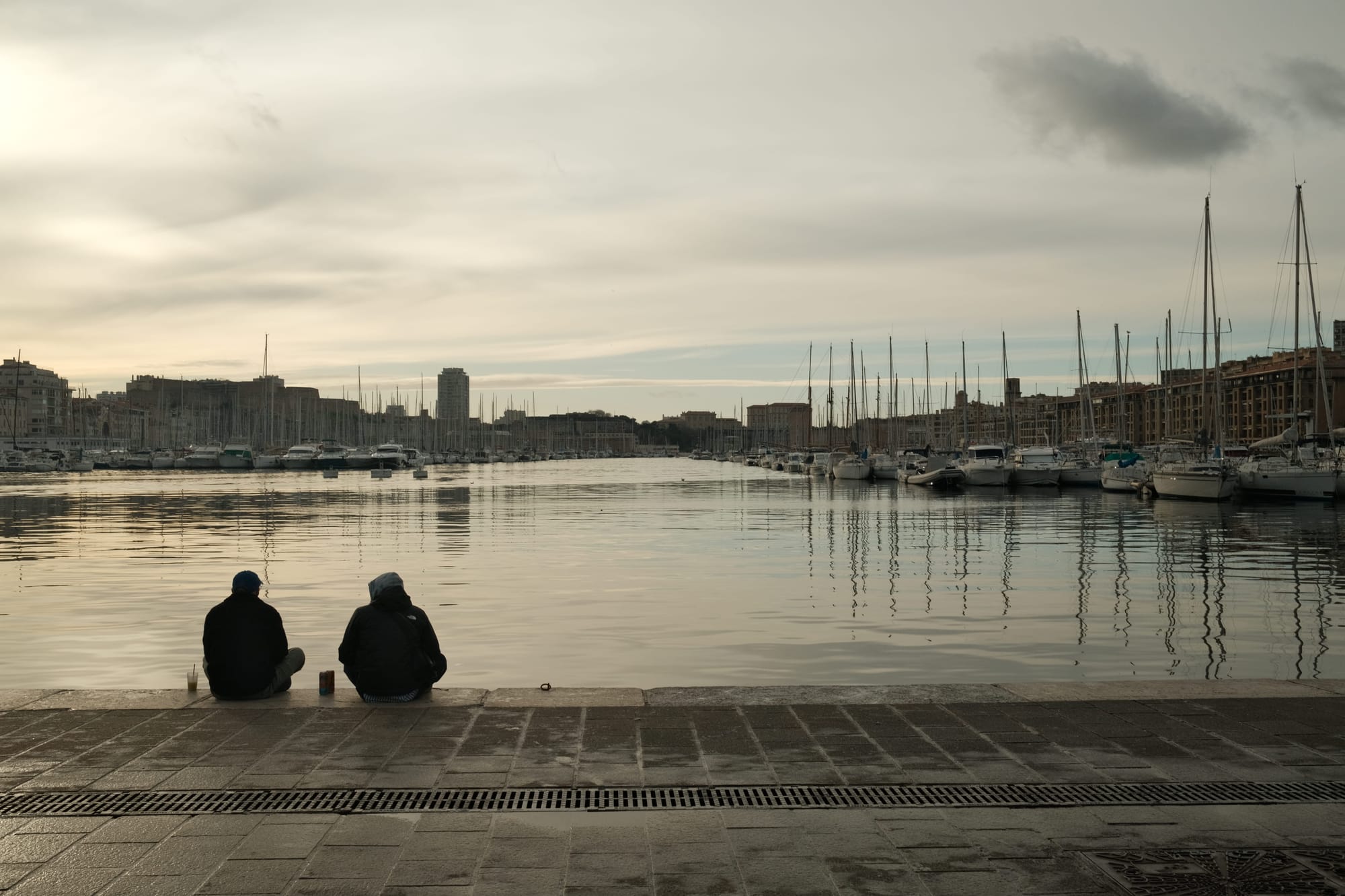 Abendstimmung am Alten Hafen in Marseille