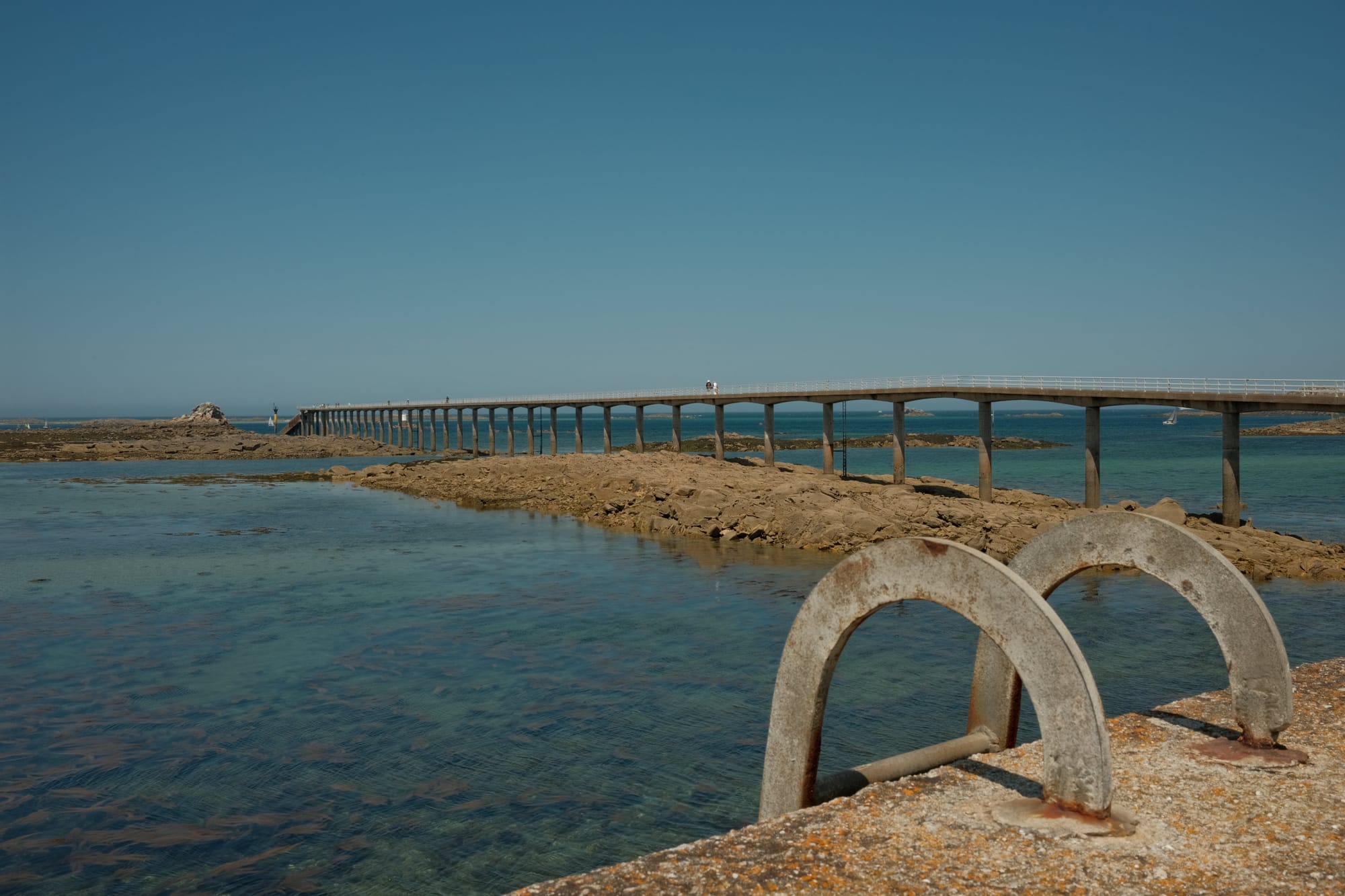 Abfahrtsstelle nach Batz in Roscoff