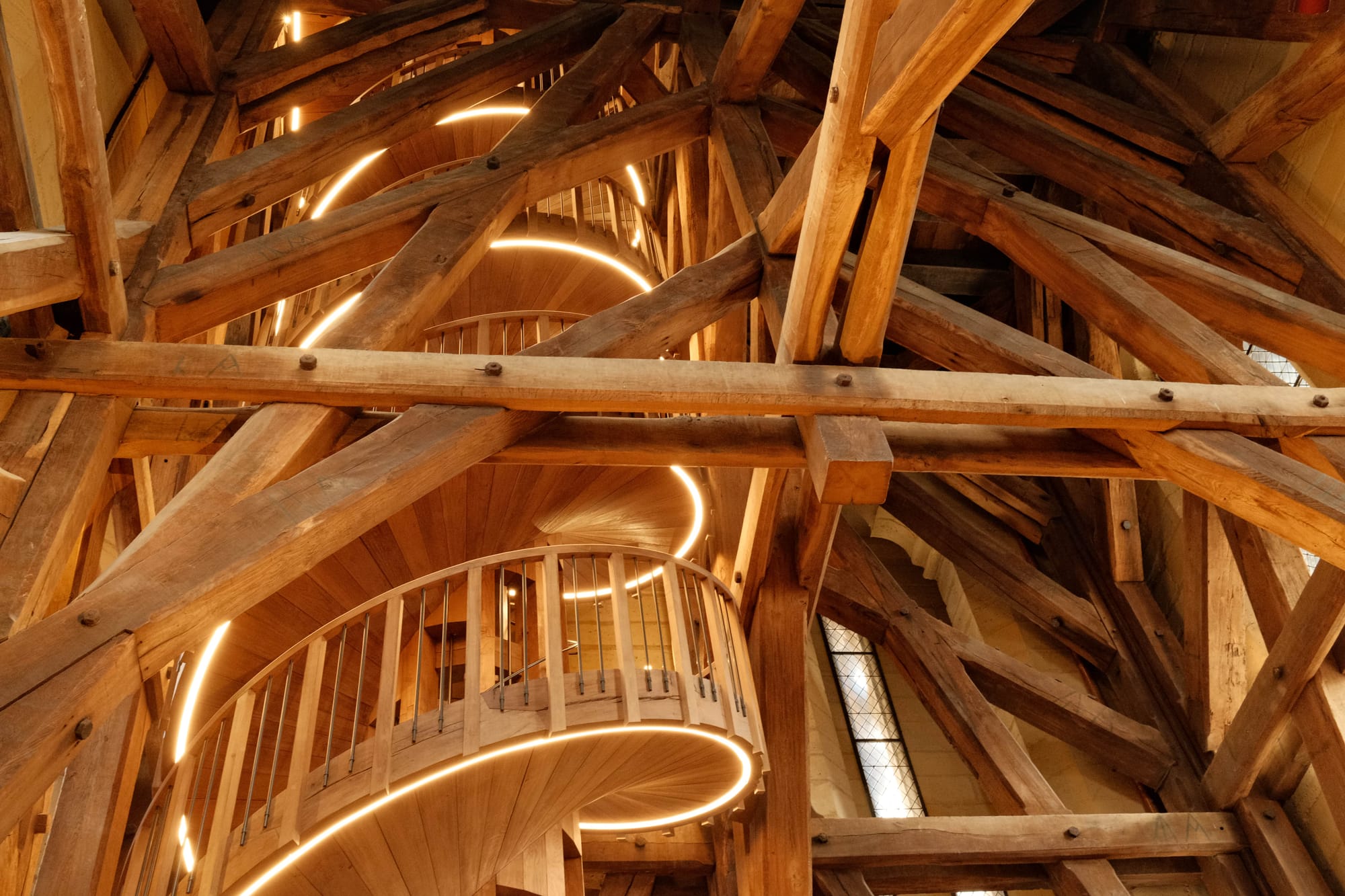 Wendeltreppe im Turm von Notre-Dame de Paris