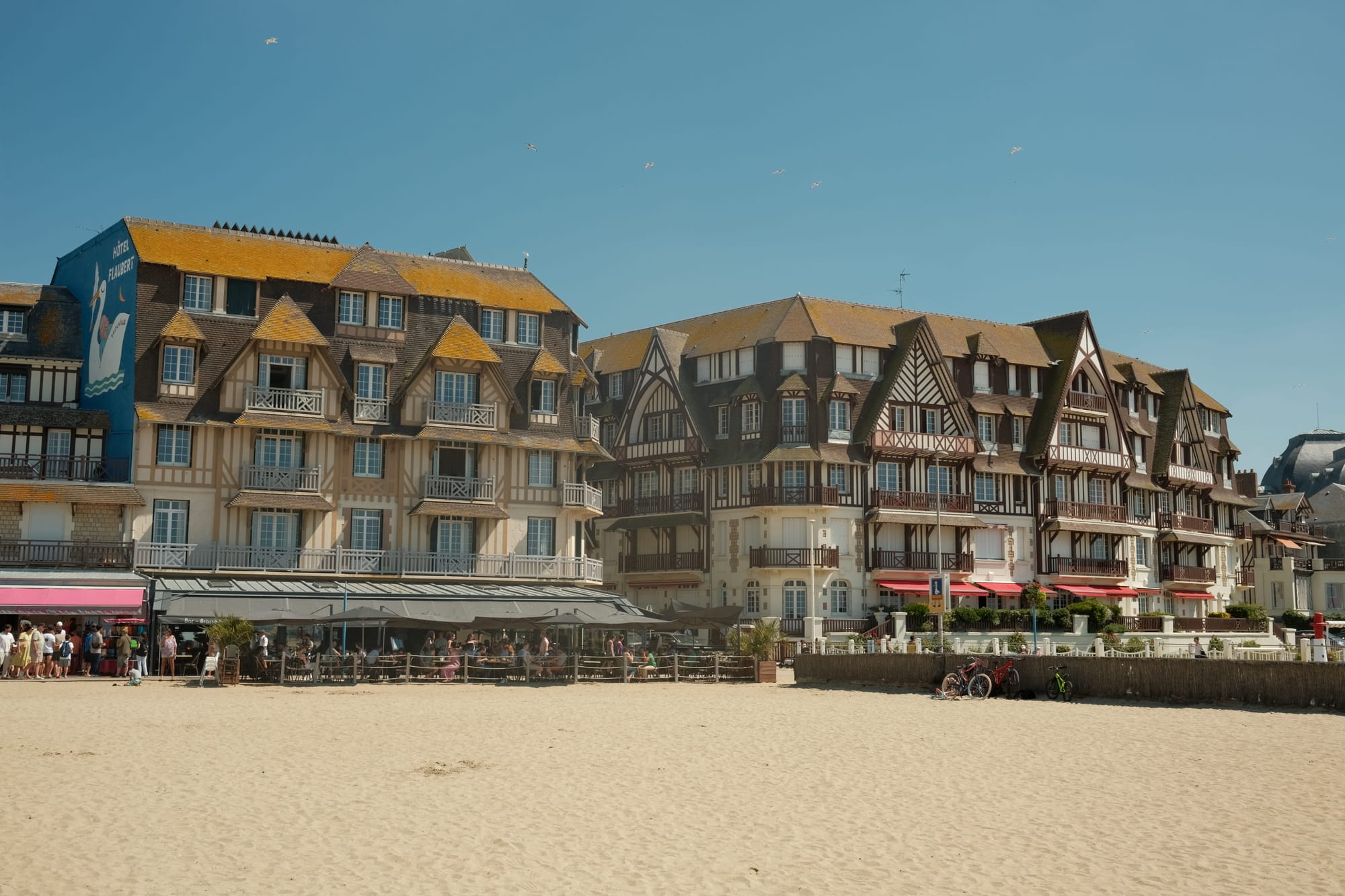 Häuser am Strand in Trouville