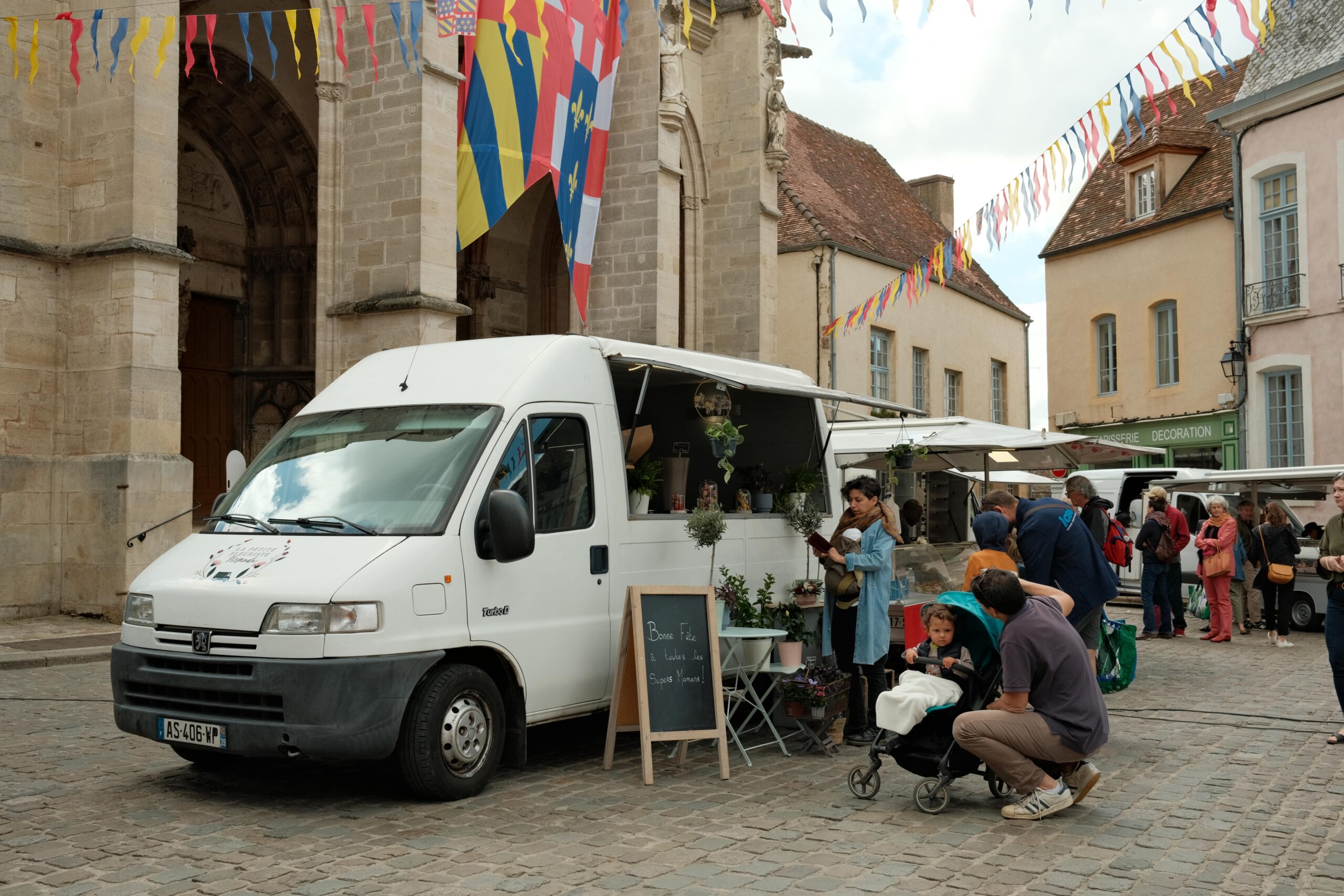 Foto vom Markt im Burgund